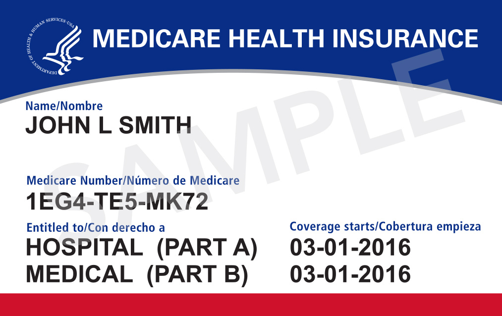 medicare id card sample